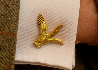 Mallard Duck Gold Plated 22ct Cufflinks