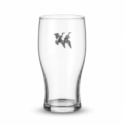 Game Shooting Tulip Pint Glass