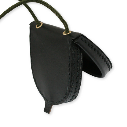 Black Leather Pellet Pouch