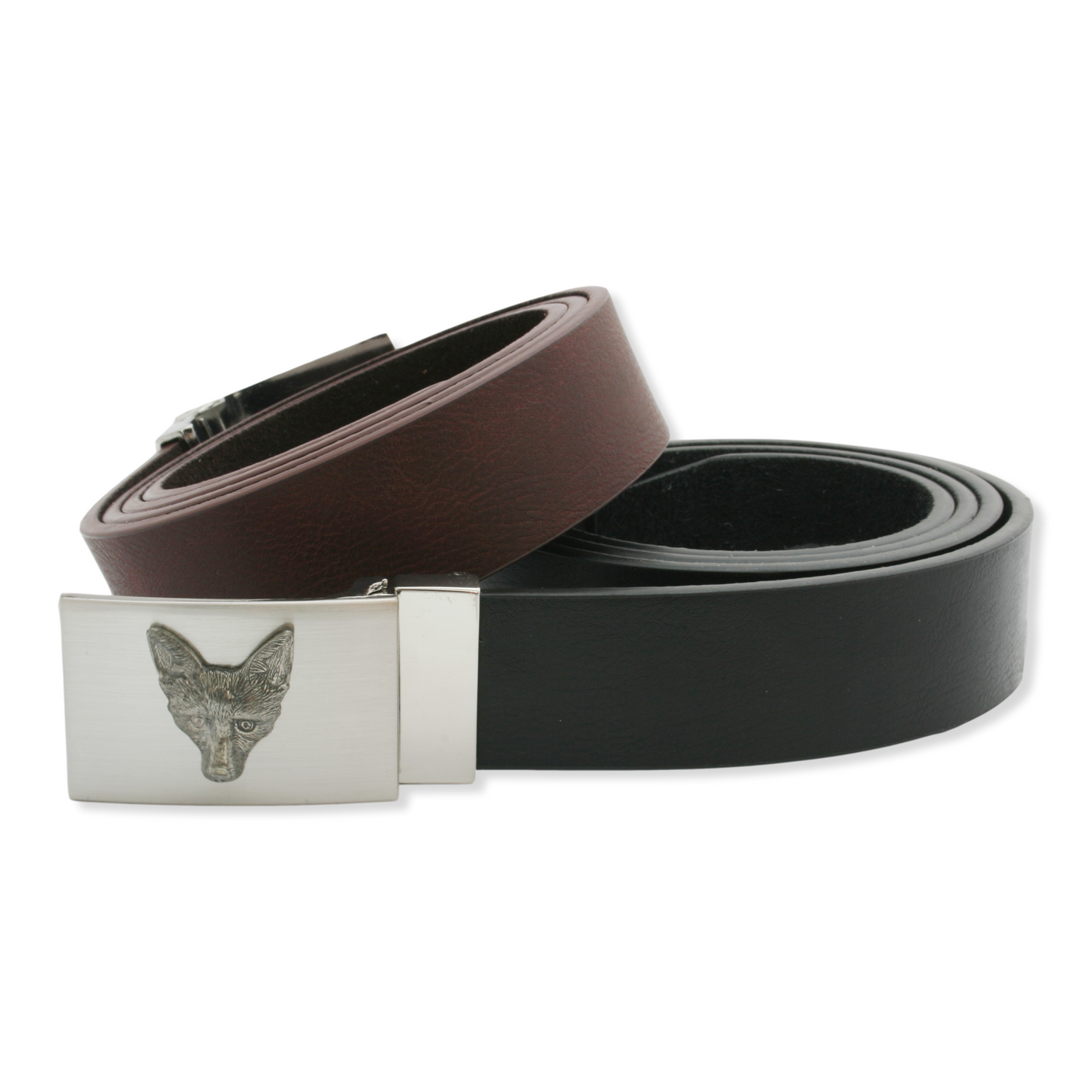 Fox leather belt