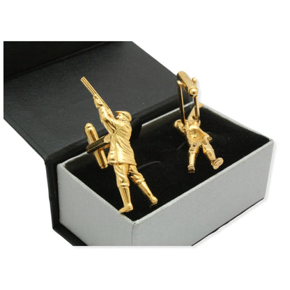Game Shooter Gold Cufflinks