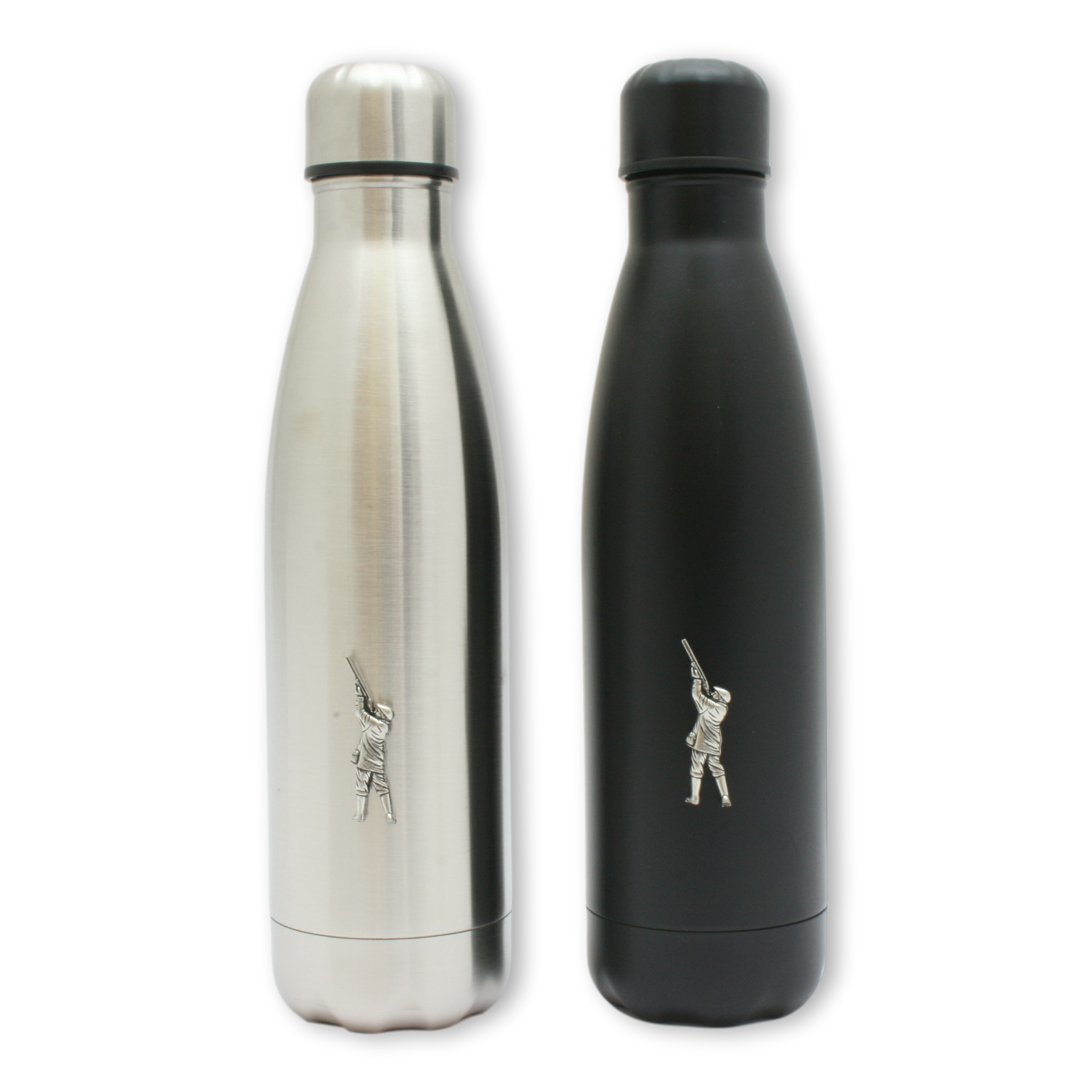 Shoots Lab Flask Game Shooting Thermos Vacuum Flask 500ml Capacity Black or Silver ...