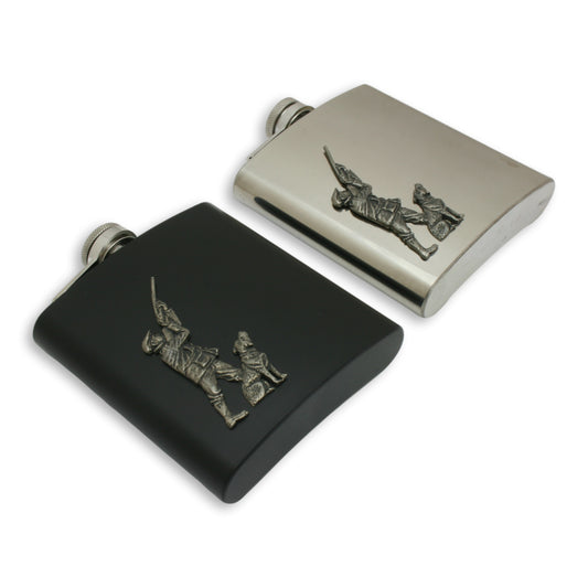 Game Shooter Black and Silver Hip Flasks
