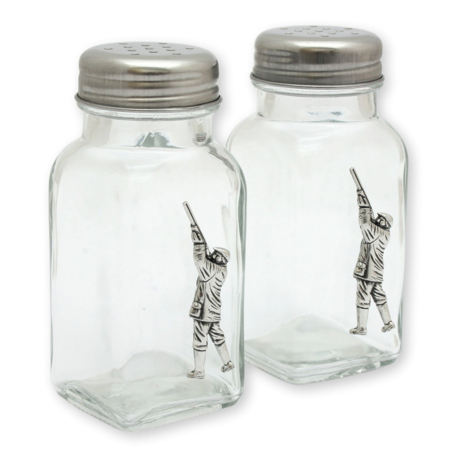 Game shooter Glass salt and pepper