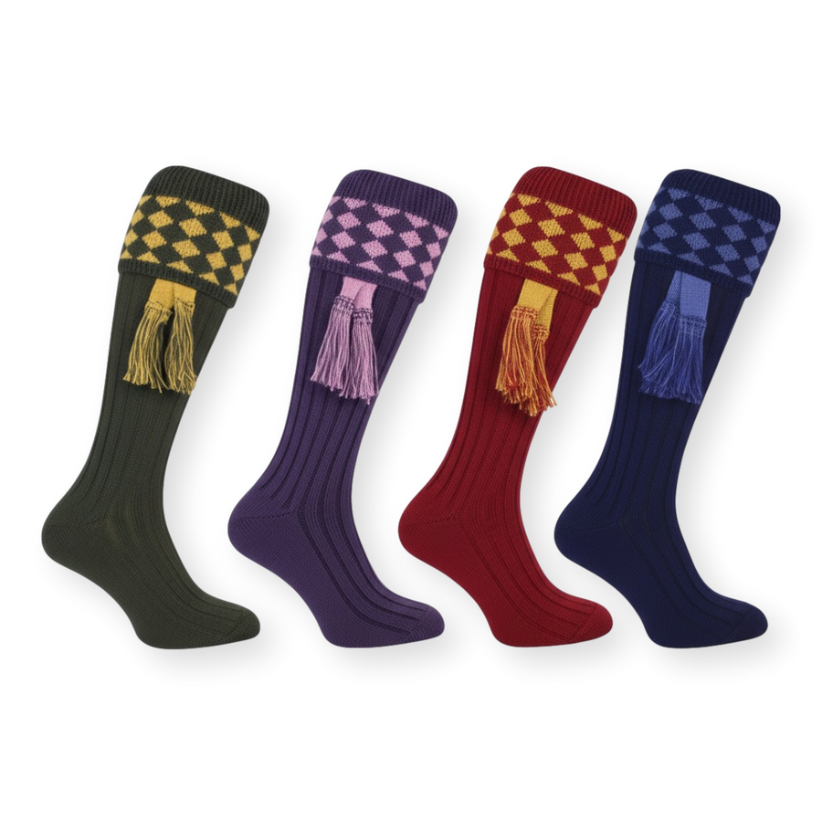 Garter Socks In 4 Colours