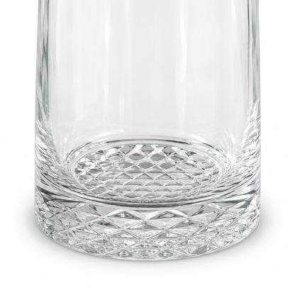 12 Pointed Stag Round Glass Decanter With Chrome Stopper