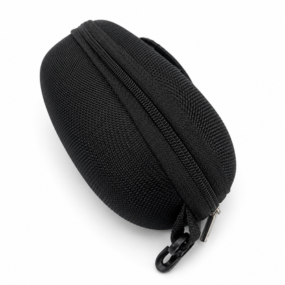 Embossed Initials Canvas Zip Glasses Case