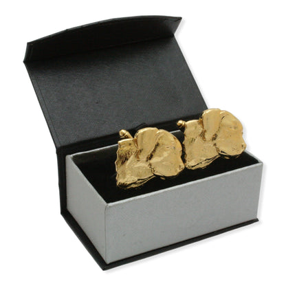 Gold Labrador Cufflinks
