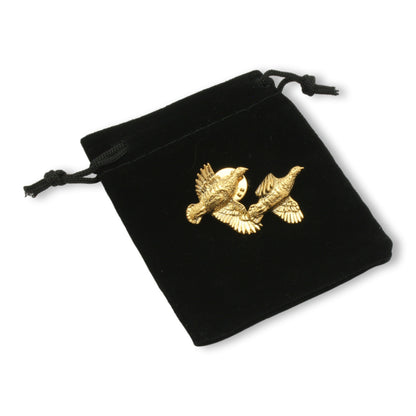 Gold Partridge Pin Badge