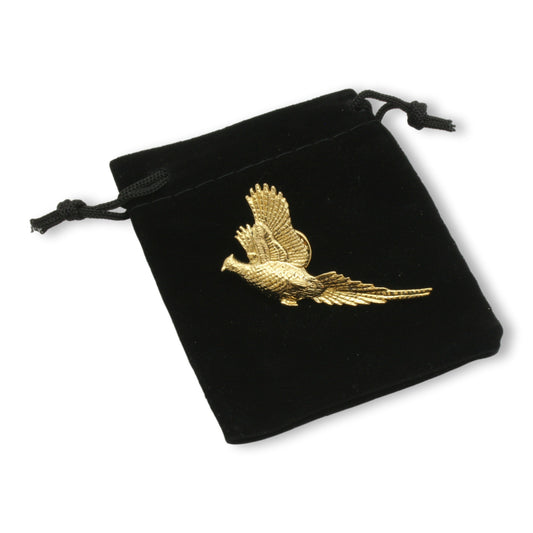 Gold Pheasant Pin Badge
