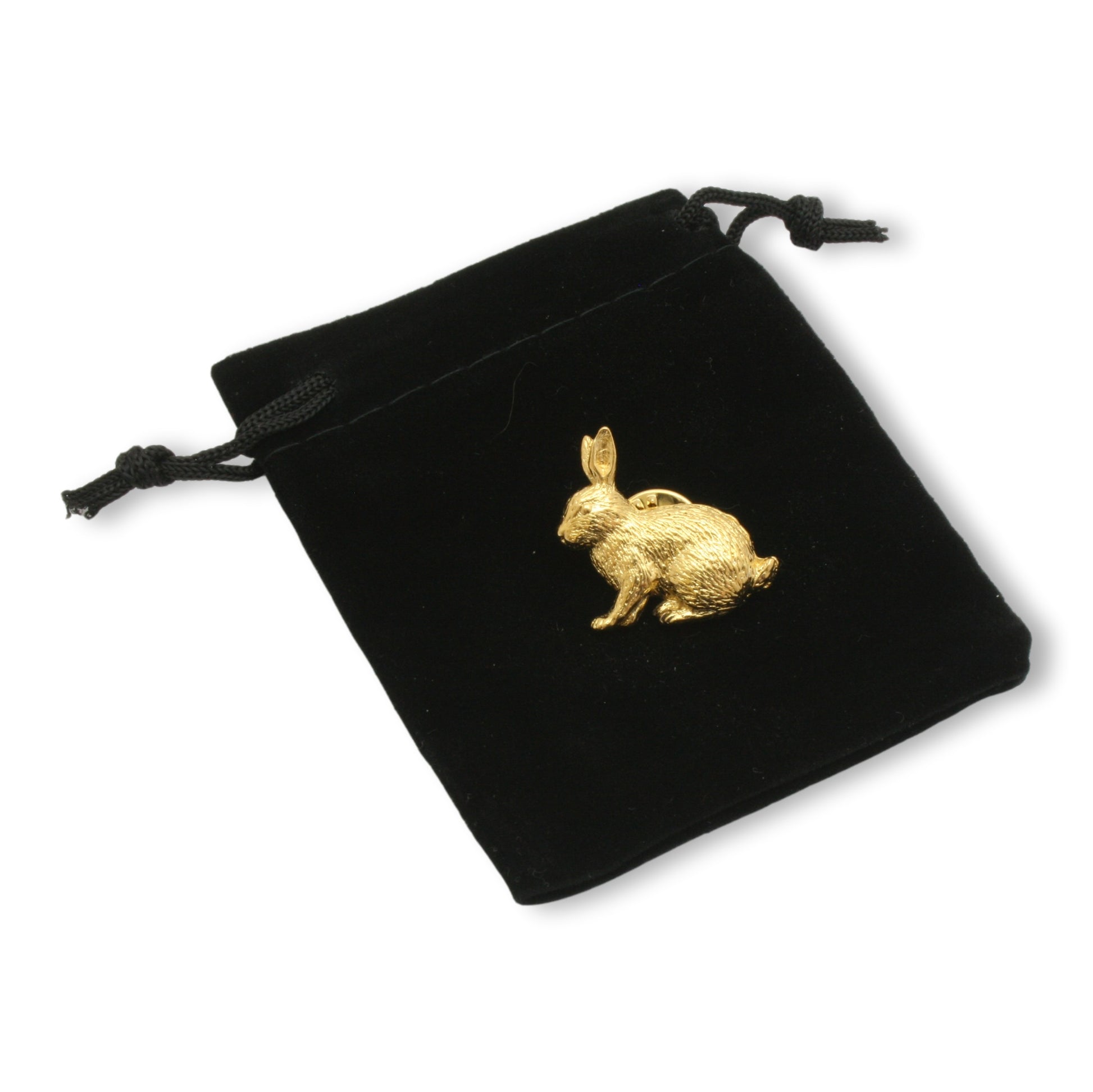 Rabbit 22ct Gold Plated Pin Badge Lapel Rabbit Shooting – Gamekeepers ...