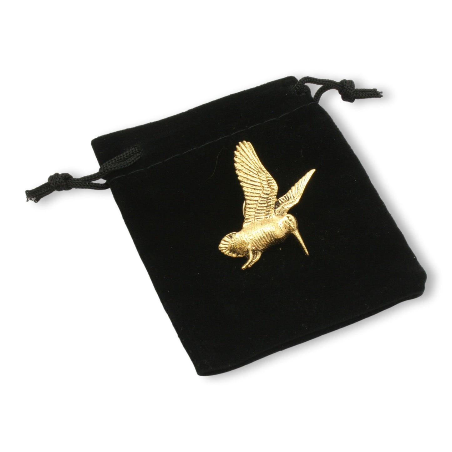 Gold Woodcock Lapel Badge
