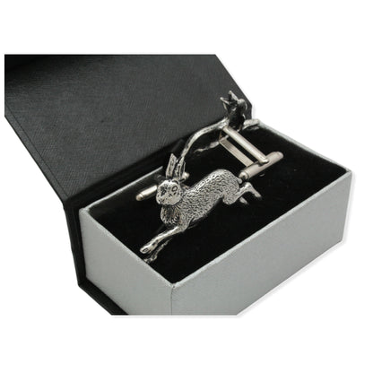Hare Pewter Cufflinks