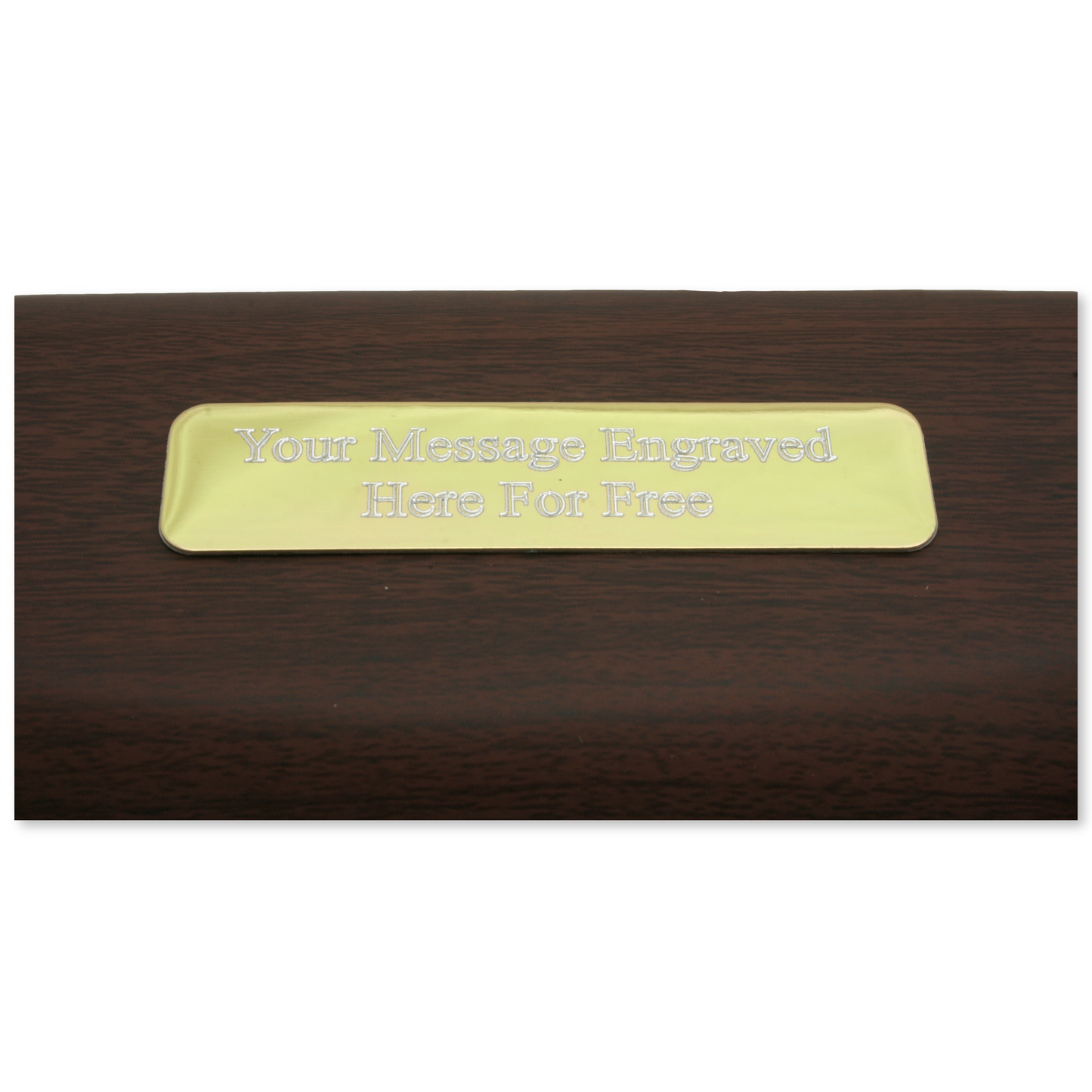 Wood Effect Hard Glasses Case With Shooter Motif