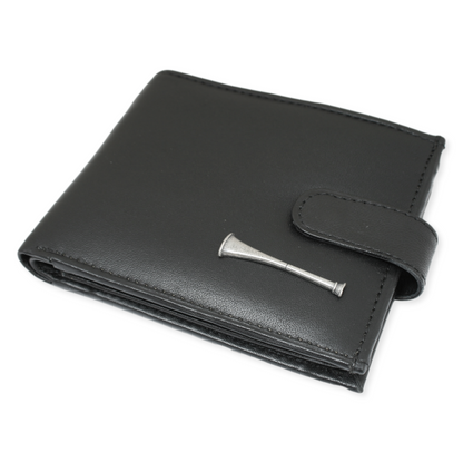 Fox Hunting Leather Wallet In Black
