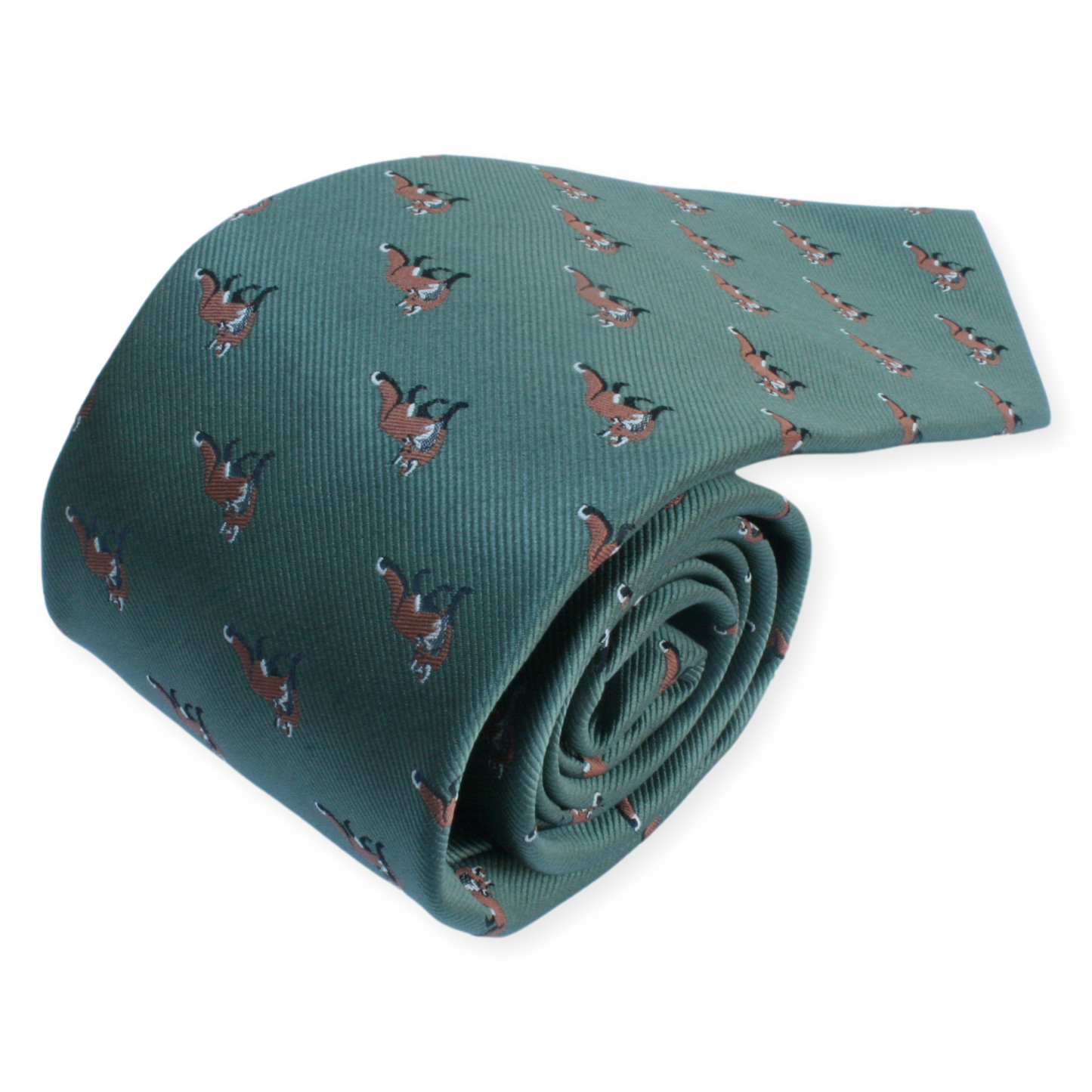 Foxes Tie On Light Green Fox Gift