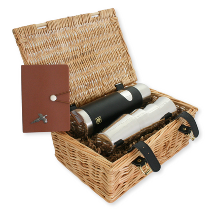 Vacuum Flask, Stirrup Cups and A6 Notebook Gift Hamper Set