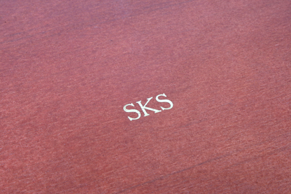 Shotgun Rifle Air Rifle Cleaning Kit Embossed Initials Wooden Box