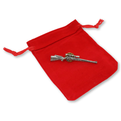 Rifle Pin Badge Gamekeepers Cottage Gifts