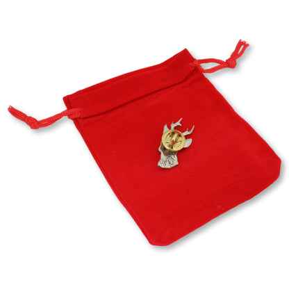 Roe Back Pin Badge Gamekeepers Cottage Gifts