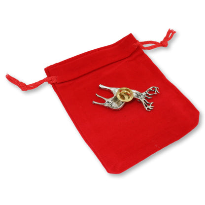 Stag Back Brooch Gamekeepers Cottage Gifts