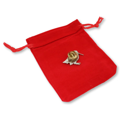 woodcock back pin badge gamekeepers cottage gifts