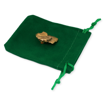 Spaniel Head Gold Plated Pin Badge