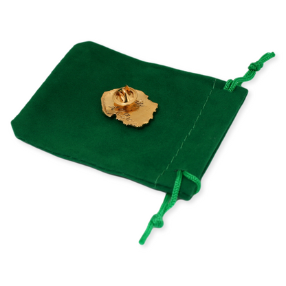 Spaniel Head Gold Plated Pin Badge