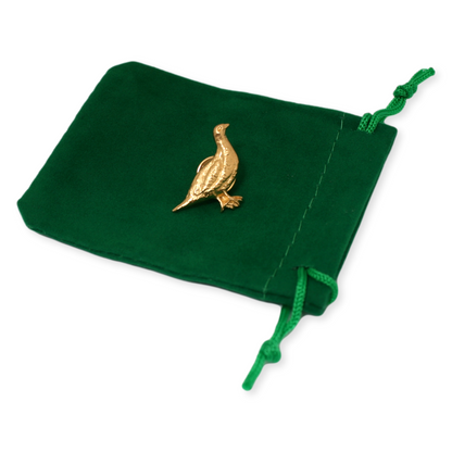 Grouse Gold Plated Lapel Pin