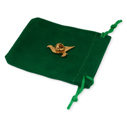 Grouse Gold Plated Lapel Pin