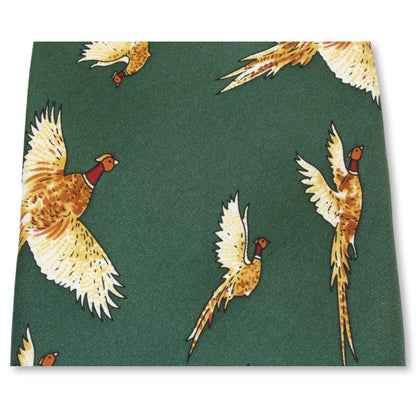 Pheasant Shooting Braces, Tie & Socks Green Set