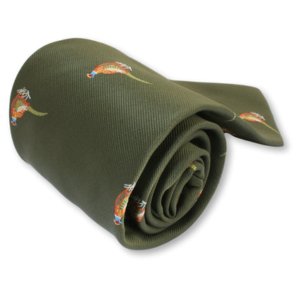 green cock pheasant tie back
