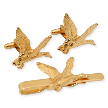 Mallard Duck Gold Plated 22ct Cufflinks