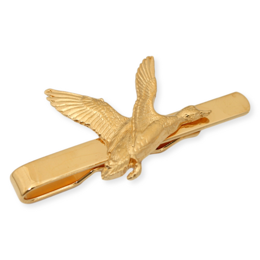Gold Mallard Tie Bar Wildfowling Clip