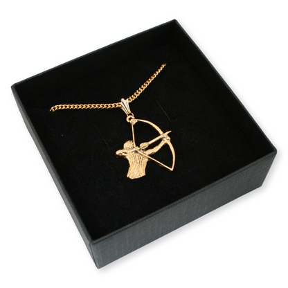 Archery Necklace – Pendant with Gift Box Gold & Silver
