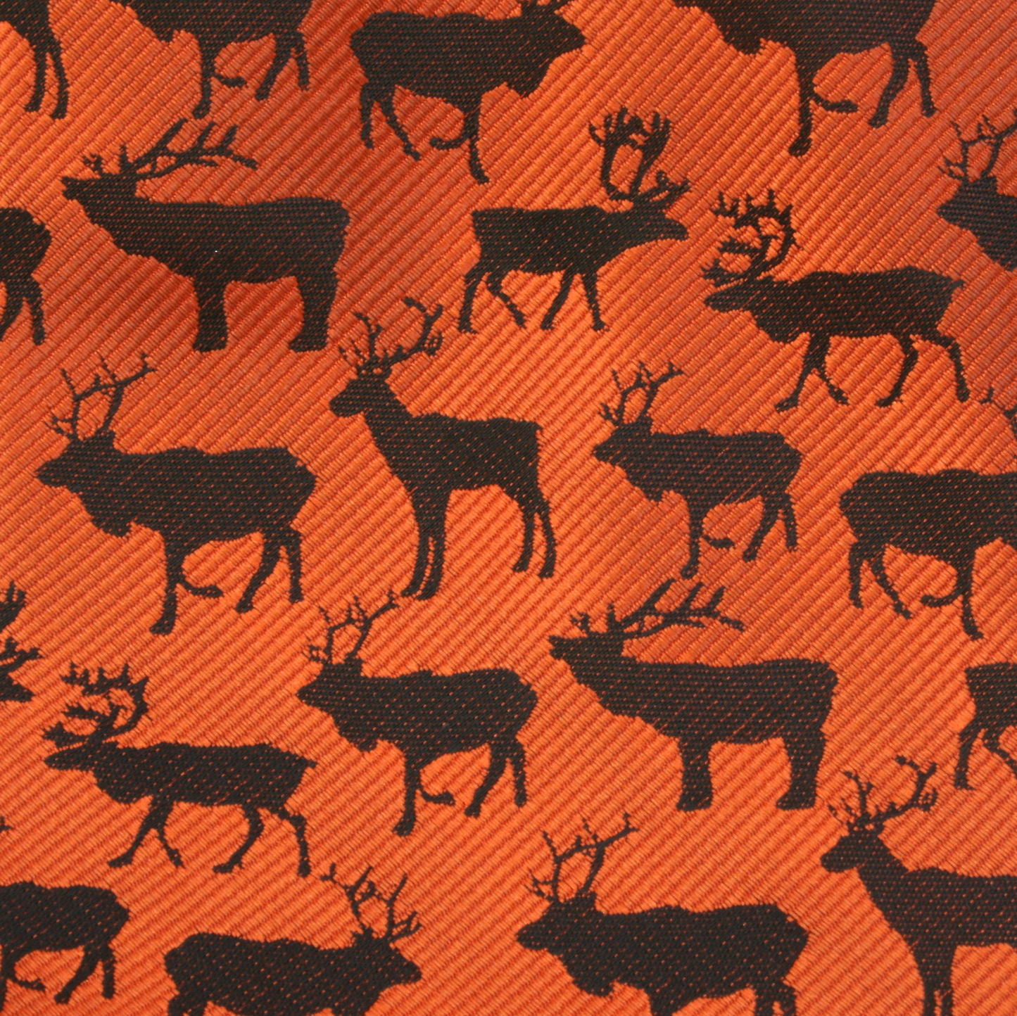 Burnt Orange Stag Neck Tie