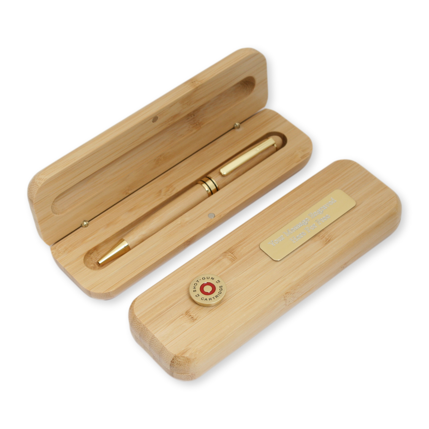 Game Shooting Wooden Pen Case With Personalised Engraving