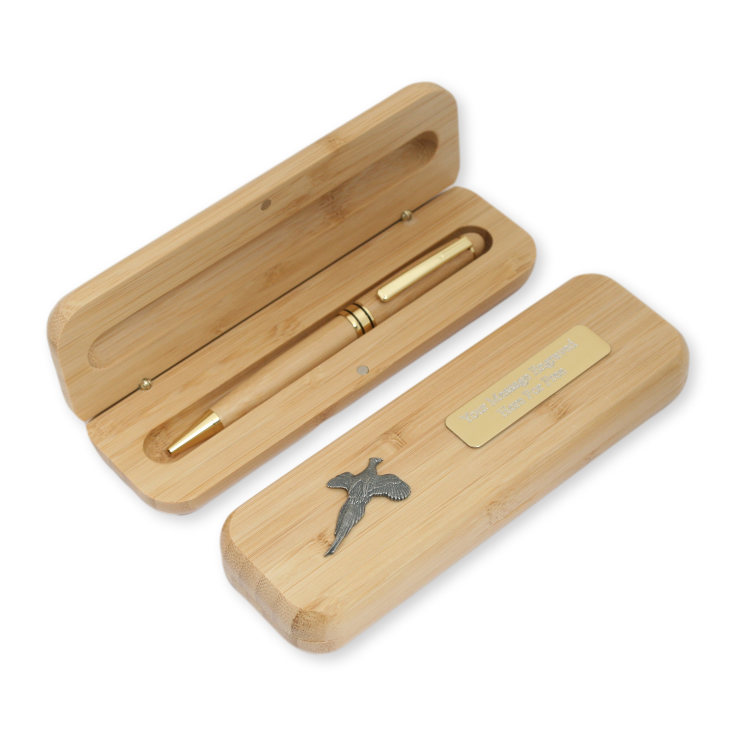 Game Shooting Wooden Pen Case With Personalised Engraving