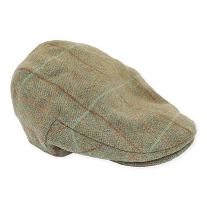 Classic Country Tweed Flat Cap – 100% Wool