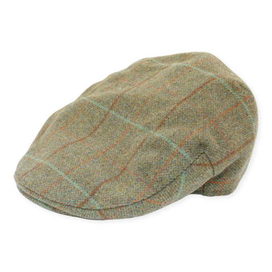 Classic Country Tweed Flat Cap – 100% Wool