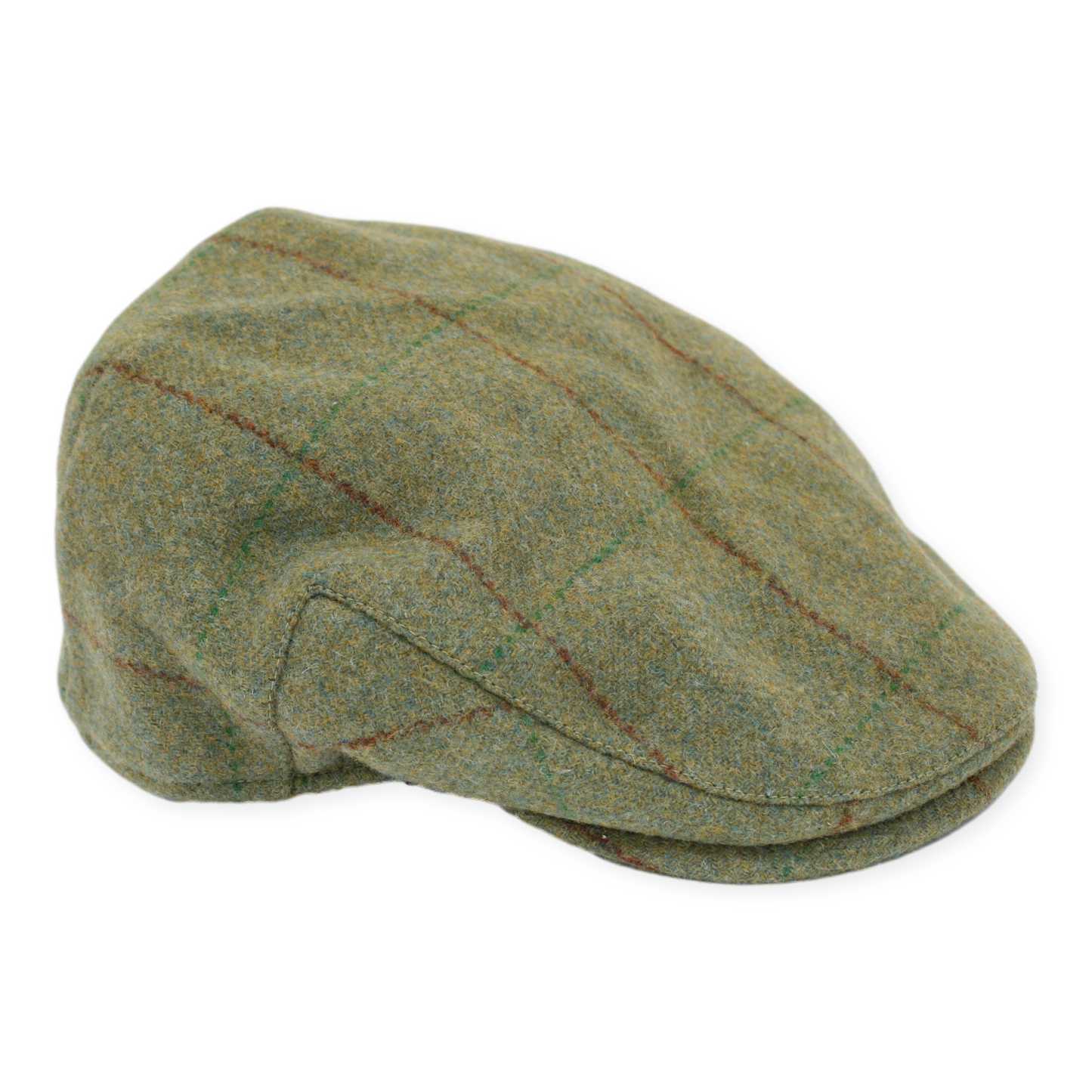 Classic Country Tweed Flat Cap – 100% Wool