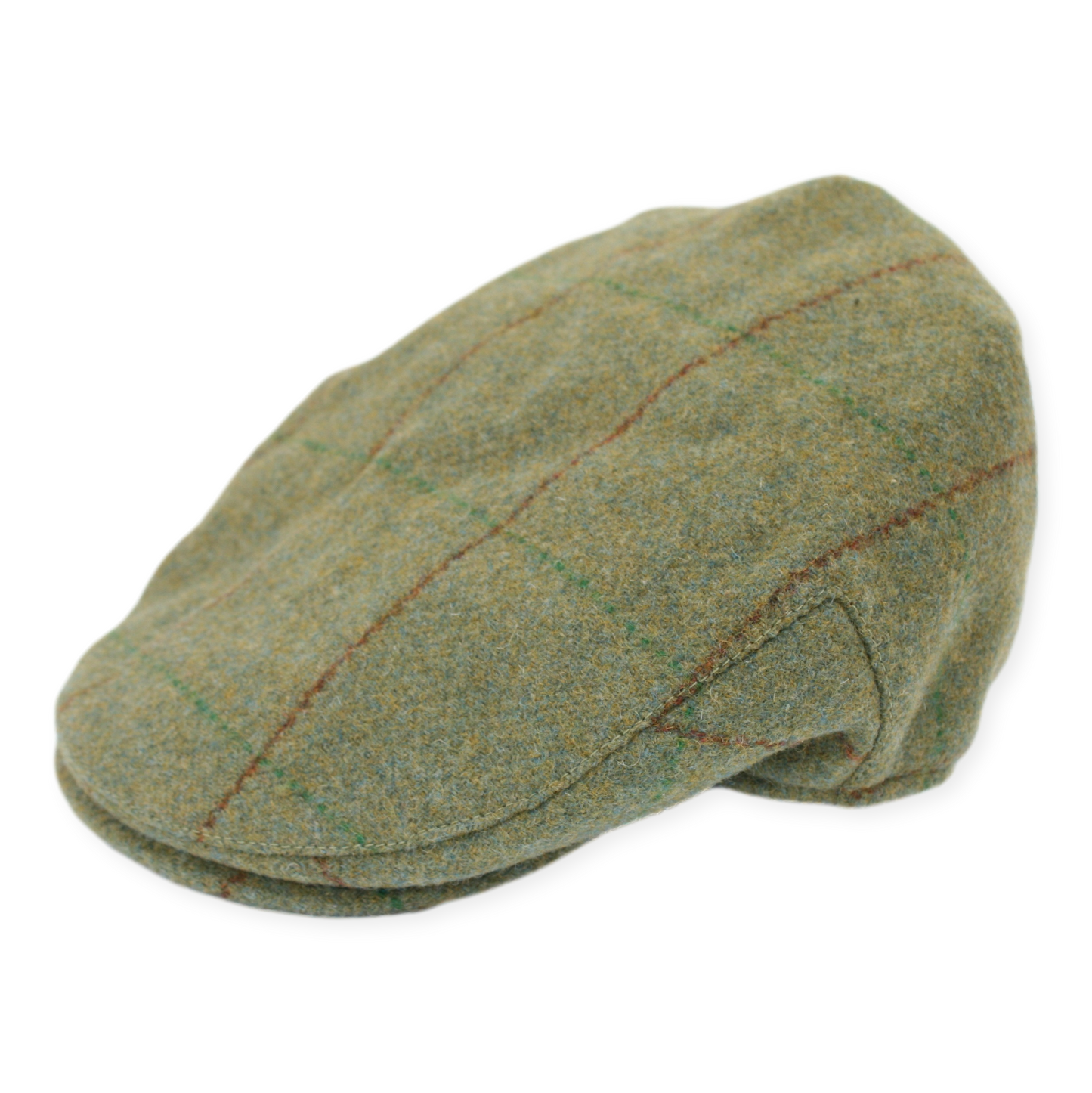 Classic Country Tweed Flat Cap – 100% Wool