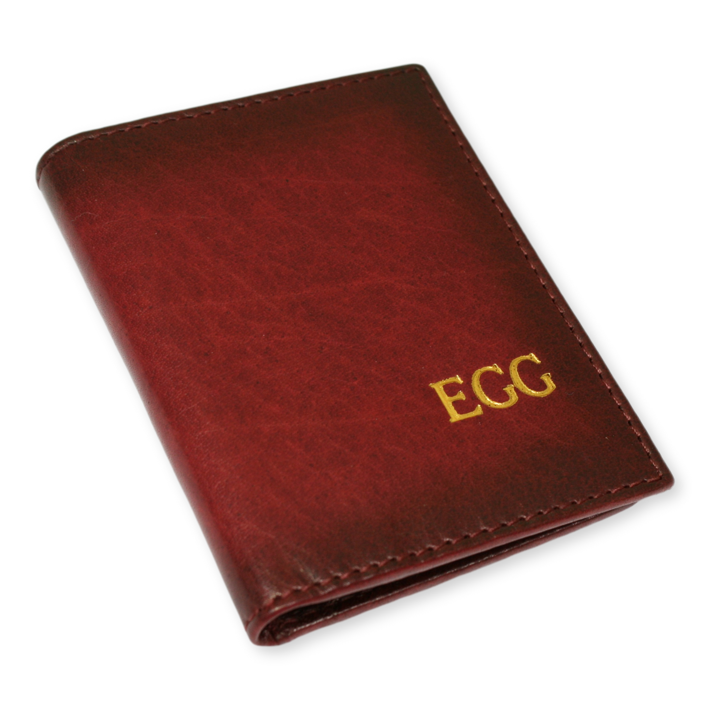 Personalised Initials Premium Brown Leather Wallet & Card Holders
