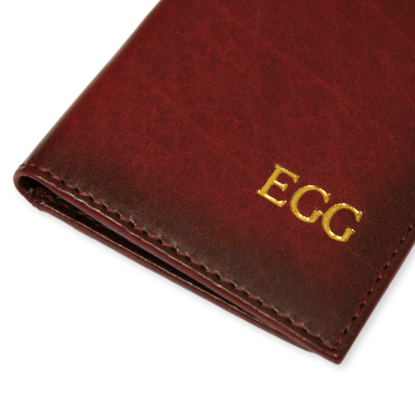 Personalised Initials Premium Brown Leather Wallet & Card Holders