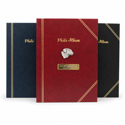Gundogs Shooting Album In Blue Red or Black Free Engraving