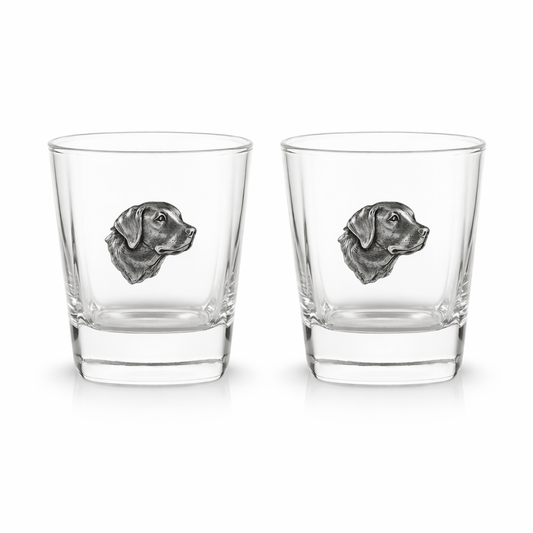 Gundog Pair Of Whiskey Glass Tumblers