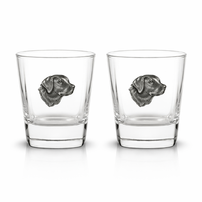 Gundog Pair Of Whiskey Glass Tumblers