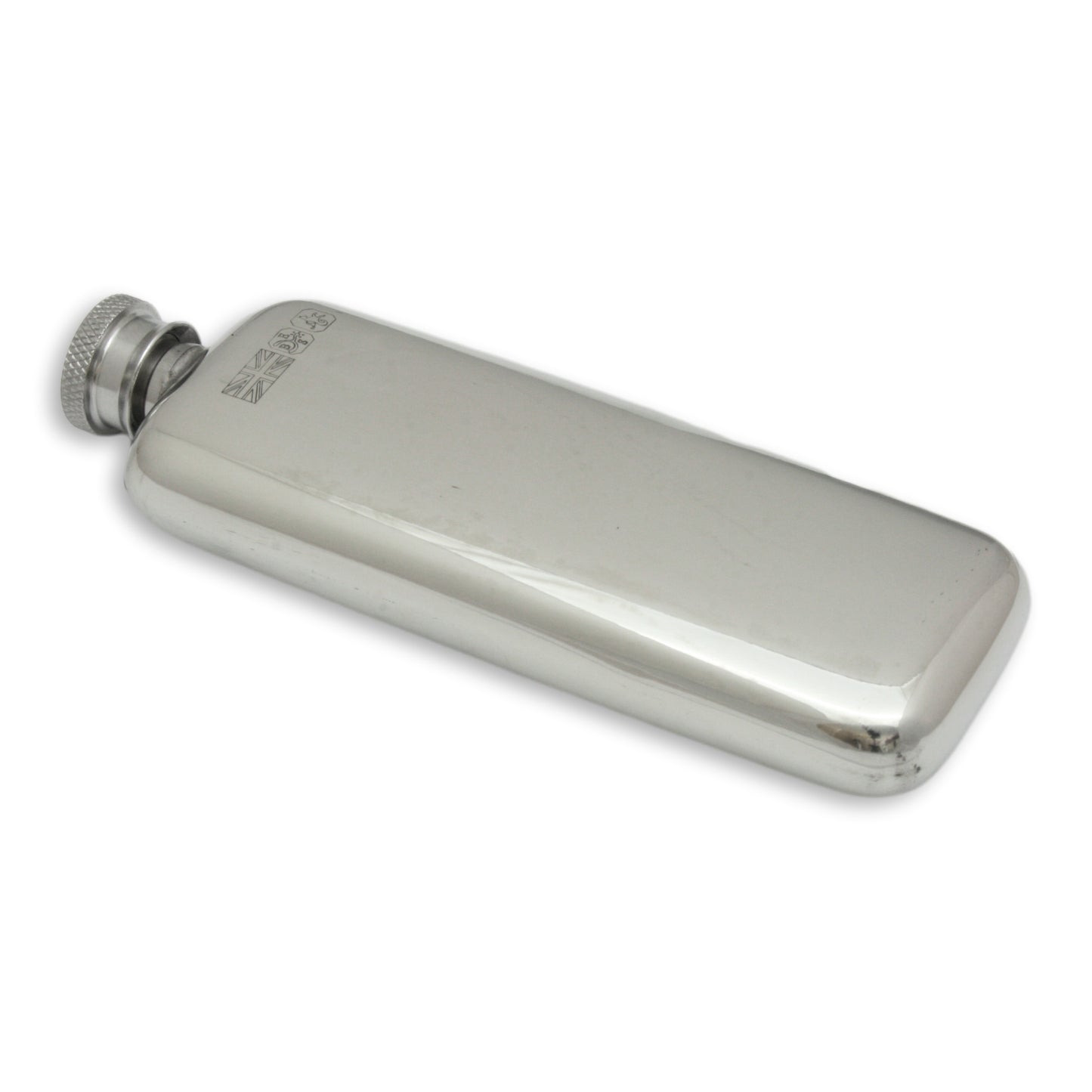 His & Hers English Pewter Hip Flask Set