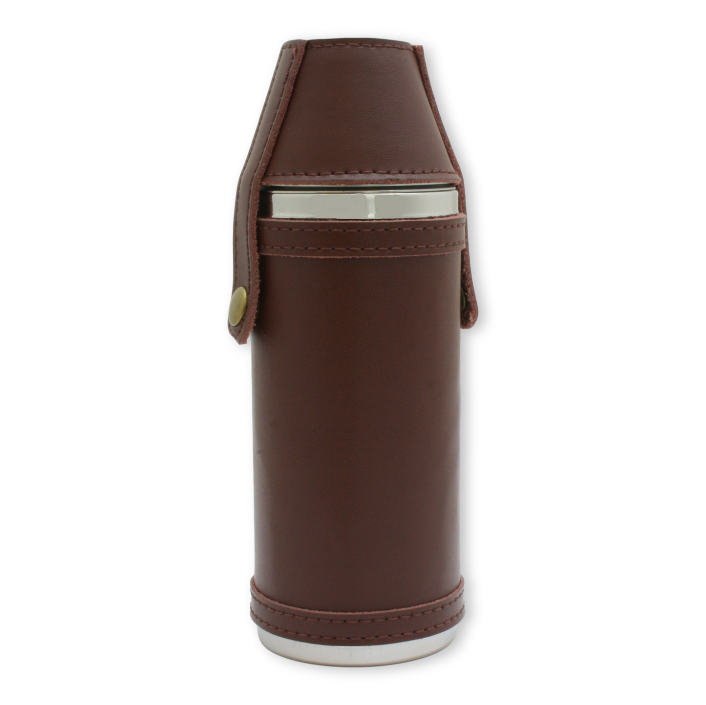 Leather Bound Flask and Cups