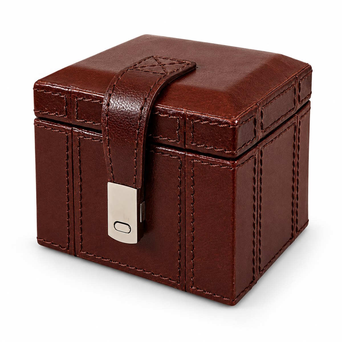 Personalised Leather Single Watch Box